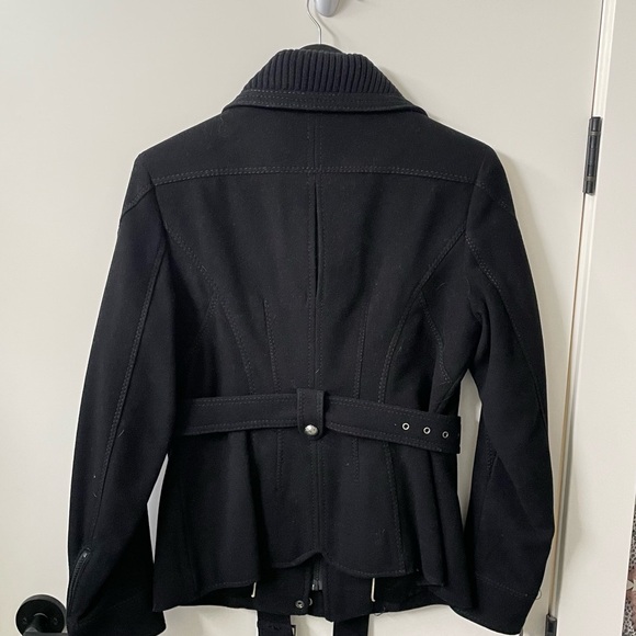Laundry By Shelli Segal Black Trench Coat - Picture 2 of 2